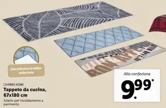 Lidl Livarno Home Tappeto da cucina, 67x180 cm offerta