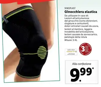 Lidl Sensiplast Ginocchiera elastica S-XL offerta