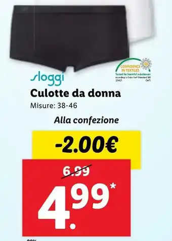 Lidl sloggi Culotte da donna 38-46 offerta
