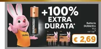 Paghi Poco Duracell Batterie Plus vari tipi offerta