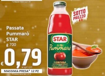 Paghi Poco Star Passata Pummarò 700 g offerta