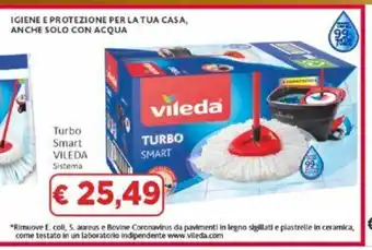 Paghi Poco Turbo Smart Vileda offerta