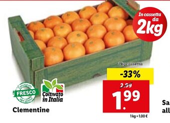 Lidl Clementine 2 kg offerta
