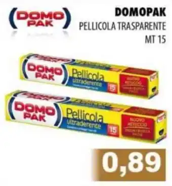 Domopak Pellicola Trasparente 15 mt