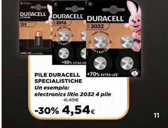 Pile duracell  specialistiche