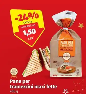 ALDI Pane per tramezzini maxi fette offerta
