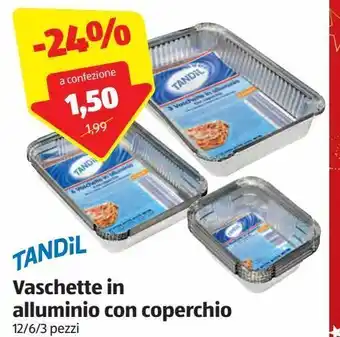 ALDI Vaschette in alluminio con coperchio offerta