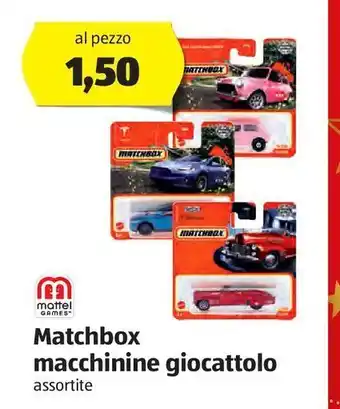 Matchbox macchinine giocattolo