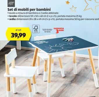 Set di mobili per bambini