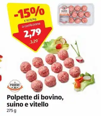 ALDI Polpette di bovino, suino e vitello offerta