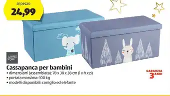 Cassapanca per bambini