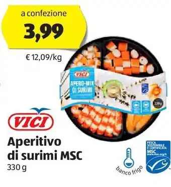 ALDI Aperitivo di surimi msc offerta