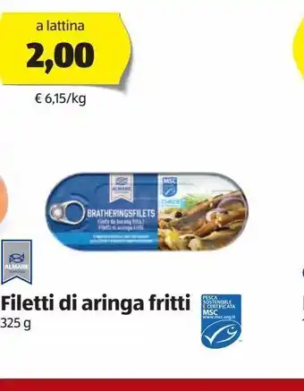 ALDI Filetti di aringa fritti offerta