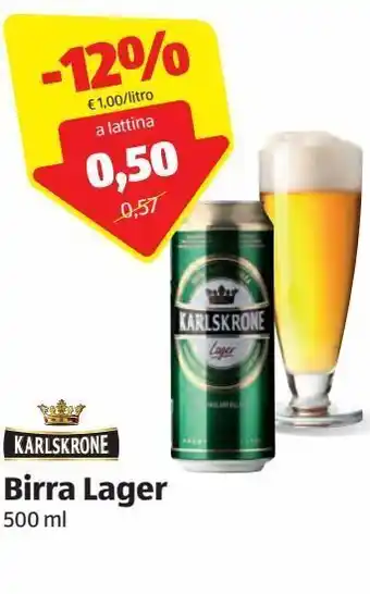 ALDI Birra lager offerta