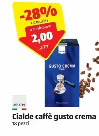 Cialde caffè gusto crema