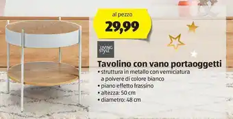 ALDI Tavolino con vano portaoggetti offerta