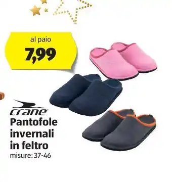 ALDI Pantofole invernali in feltro offerta