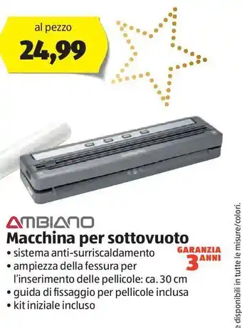 Macchina per sottovuoto