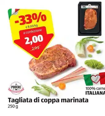 ALDI Tagliata di coppa marinata offerta