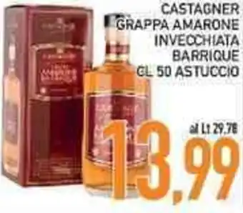 Castagner Grappa Amarone Invecchiata barrique 50 cl Astuccio
