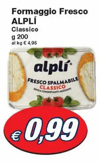 Prix Quality Formaggio Fresco Alplí Classico 200 g offerta