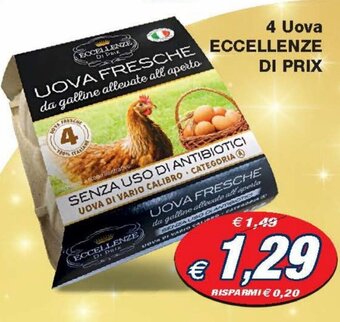 Prix Quality 4 Uova Eccellenze Di Prix offerta