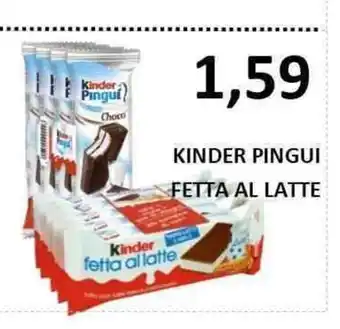 Kinder Pingui Fetta Al Latte