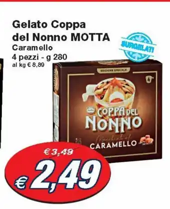 Gelato Coppa del Nonno Motta Caramelle 4 pezzi - 280