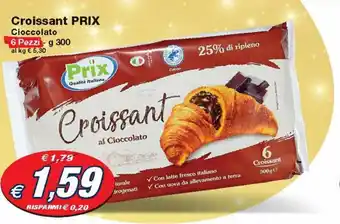 Prix Quality Croissant Prix Cioccolato 6 Pezzi 300 g offerta