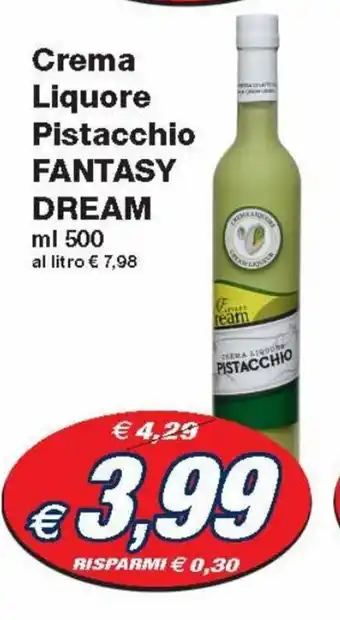 Prix Quality Crema Liquore Pistacchio Fantasy Dream 500 ml offerta
