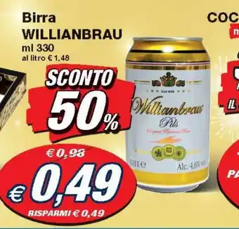 Prix Quality Birra Willianbrau 330ml offerta