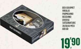 Box Gourmet Virgilio Parmigiano Reggiano Diverse Satgionature 20/30/40 Mesi 600 gr