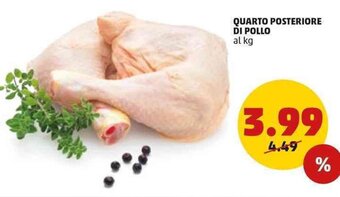 PENNY Quarto Posteriore di Pollo offerta