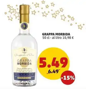 PENNY Grappa Morbida 50 cl offerta