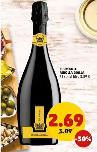 PENNY Ribolla Gialla Spumante 75 cl offerta