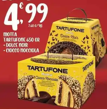 Crai Motta Tartufone 650 gr Dolce Noir/Ciocco Nocciola offerta