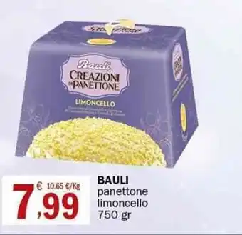 Crai Bauli panettone limoncello 750 gr offerta