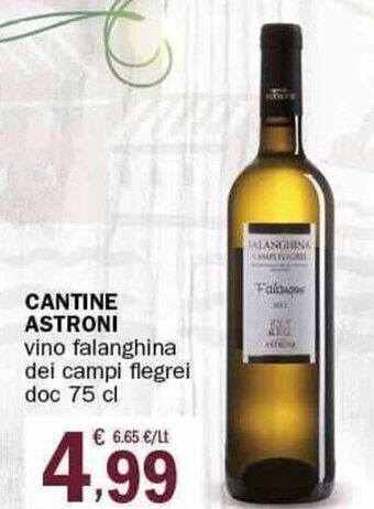 Crai Cantine Astroni vino falanghina dei campi flegrei doc 75 cl offerta