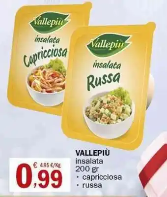 Crai Vallepiù insalata 200 gr capricciosa / russa offerta
