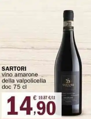 Crai Sartori vino amarone della valpolicella doc 75 cl offerta