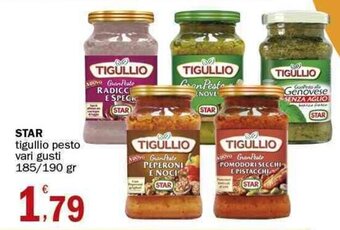 Crai Star tigullio pesto vari gusti 185/190 gr offerta