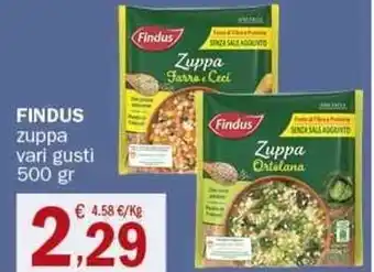 Crai Findus zuppa vari gusti 500 gr offerta