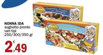 Crai Nonna Ida sughetto pronto vari tipi 250/300/350 gr offerta
