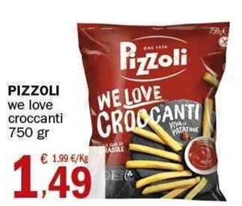 Crai Pizzoli we love croccanti 750 gr offerta