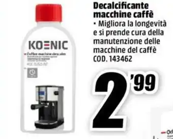 MediaWorld Koenic Decalcificante macchine caffè offerta