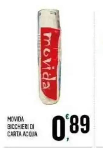Movida Bicchieri Di Carta Acqua