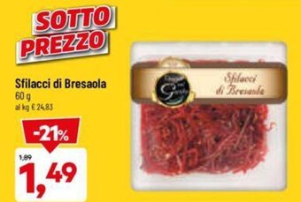 DPiù Sfilacci di Bresaola 60 g offerta
