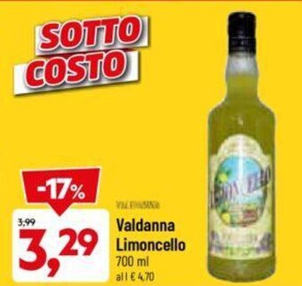 DPiù Valdanna Limoncello 700 ml offerta