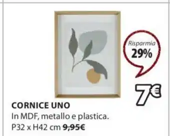 JYSK Cornice Uno In MDF, metallo e plastica. P32 x H42 cm offerta