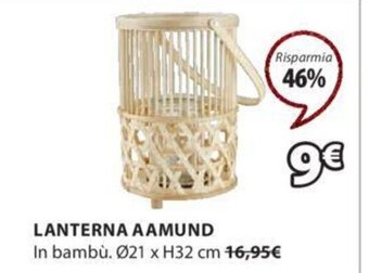JYSK Lanterna AAmund ø21 x H32 cm offerta
